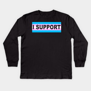 Trans Support Kids Long Sleeve T-Shirt